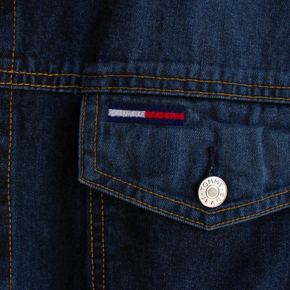 Vintage Dark Blue Tommy Jeans Denim Jacket - Picture 4 of 8